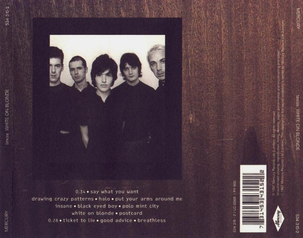 White On Blonde - Texas (CD - 47) music collectible [Barcode 731453431522] - Main Image 2