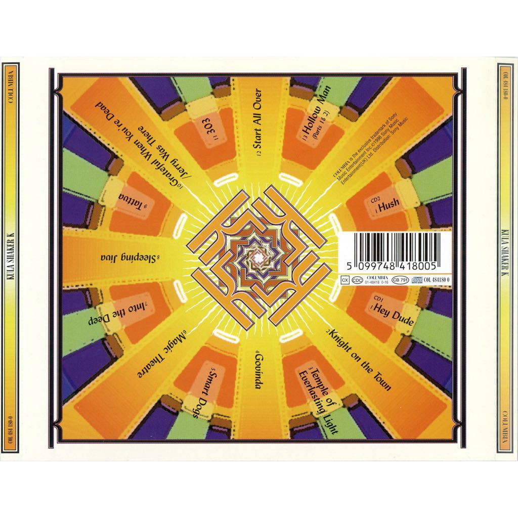 K - Kula Shaker (CD) music collectible [Barcode 5099748418067] - Main Image 2