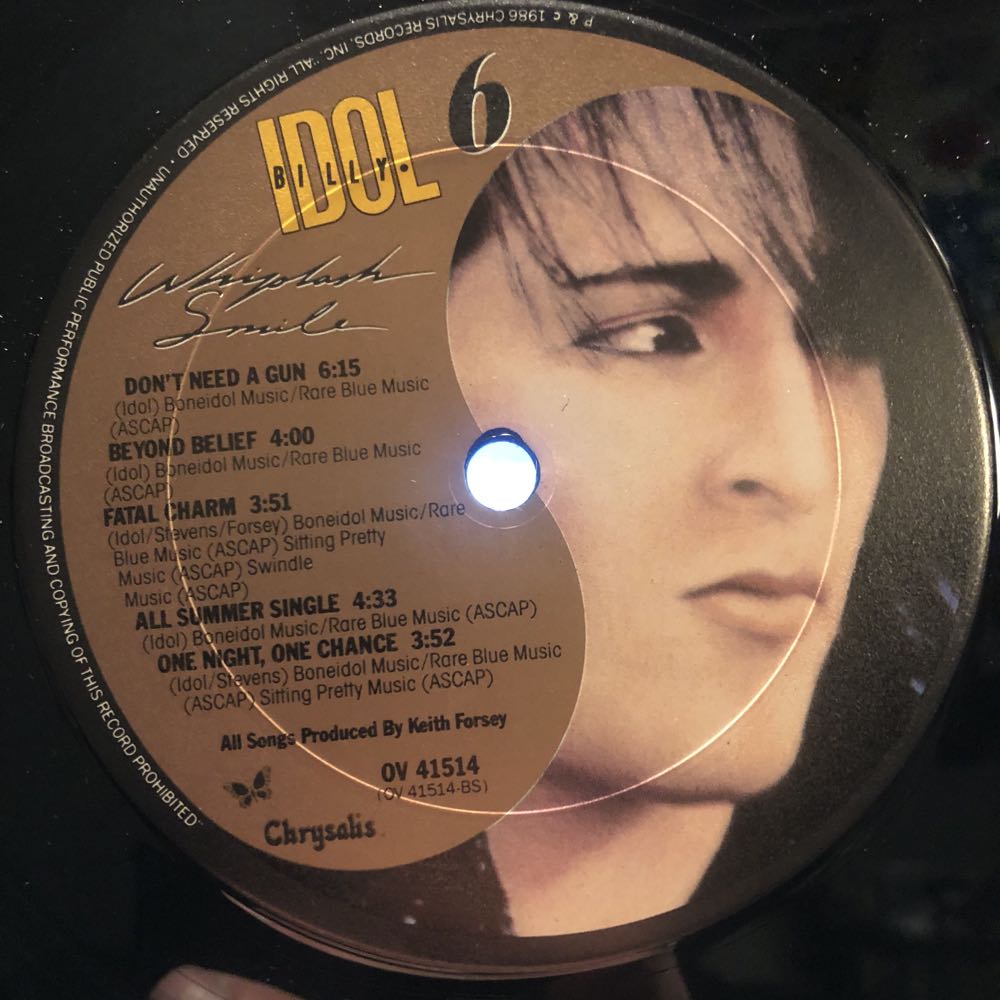 Whiplash Smile - Idol, Billy (12” - 45) music collectible [Barcode 044114151418] - Main Image 4