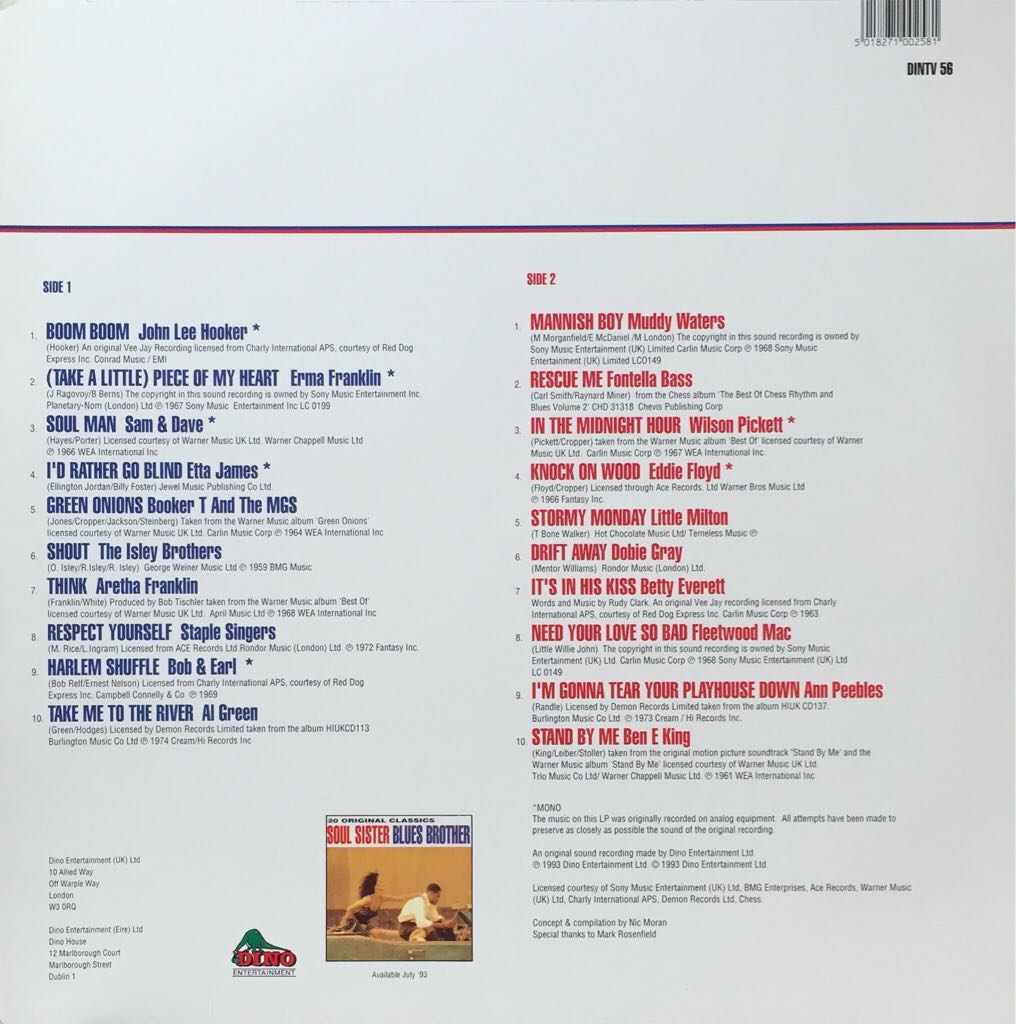 Blues Brother Soul Sister - Various (12”) music collectible - Main Image 2