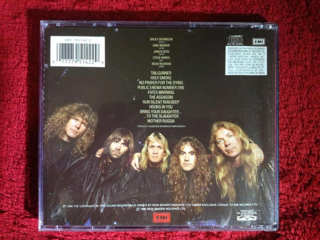 No Prayer For The Dying - Iron Maiden (CD-R - 4342) music collectible [Barcode 077779514229] - Main Image 2