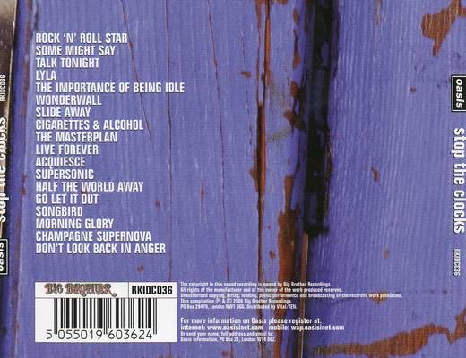 Stop The Clocks - Oasis (CD) music collectible [Barcode 0886970075428] - Main Image 2