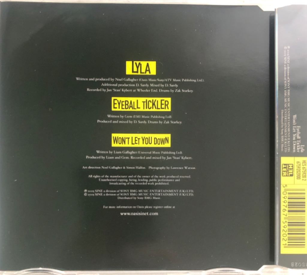 Lyla - Oasis (CD) music collectible [Barcode 5099767592021] - Main Image 2