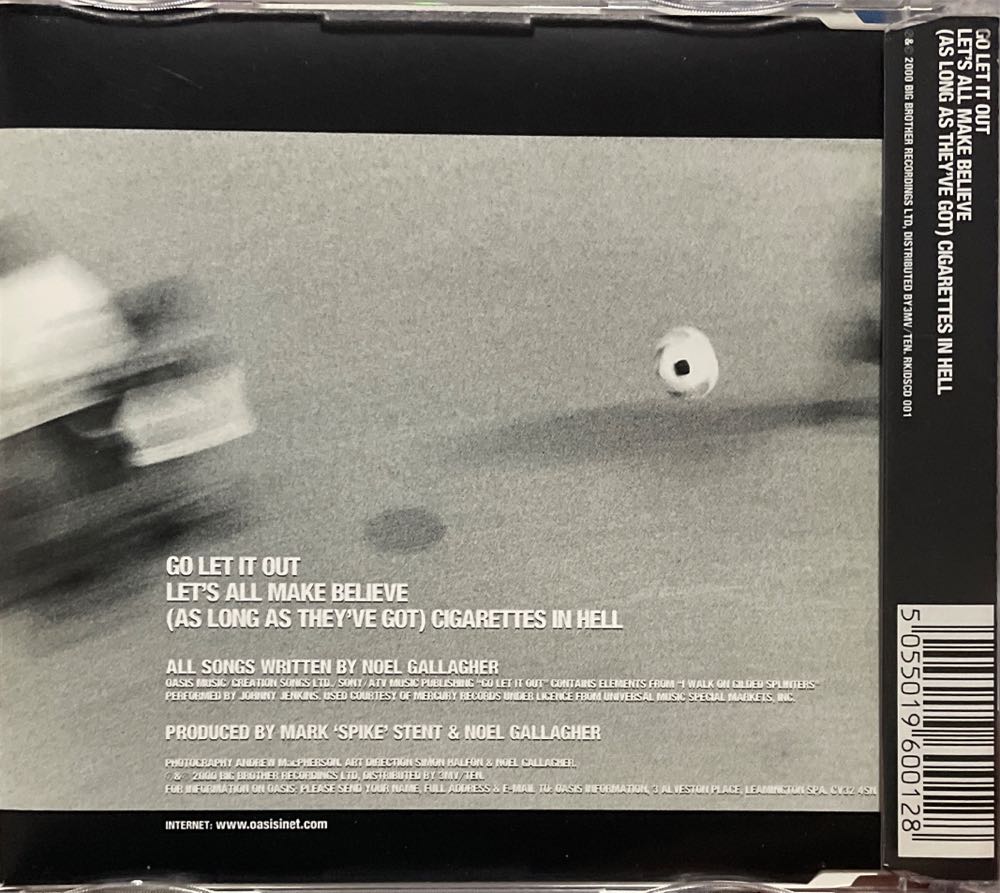 Go Let It Out - Oasis (CD) music collectible [Barcode 5055019600128] - Main Image 2