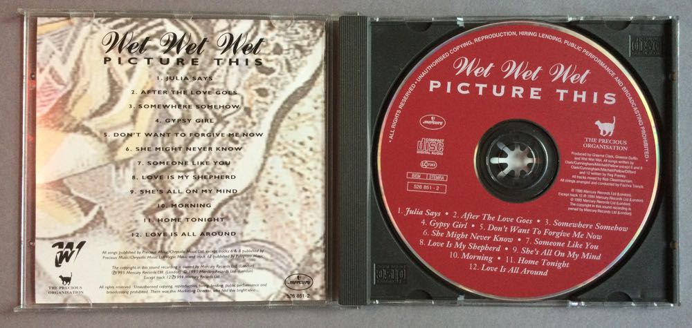 Picture This - Wet Wet Wet (CD) music collectible [Barcode 731452685124] - Main Image 3