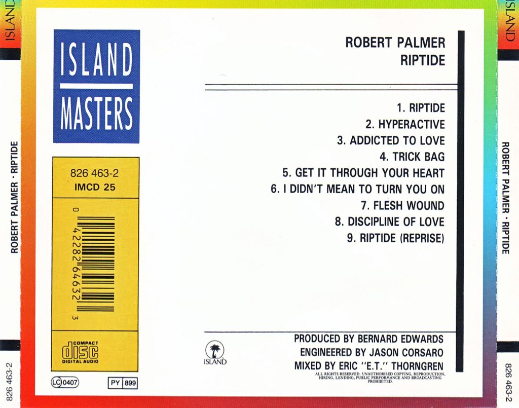 Riptide - Robert Palmer (12”) music collectible [Barcode 5014474002526] - Main Image 2