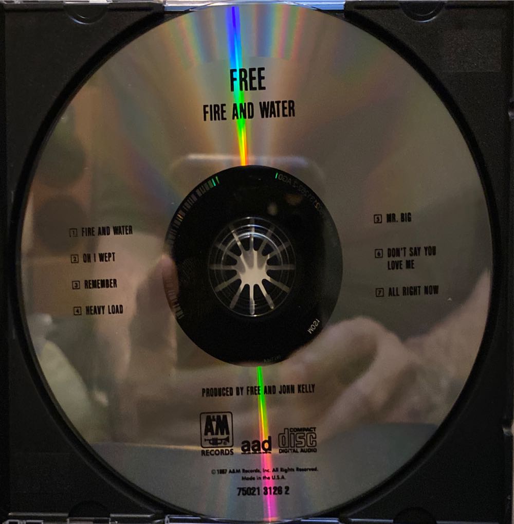 Fire And Water - Free (CD - 35) music collectible [Barcode 075021312623] - Main Image 3