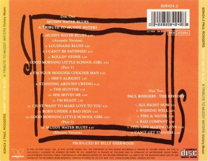Muddy Water Blues - Paul Rodgers (CD - 6549) music collectible [Barcode 042282842428] - Main Image 2