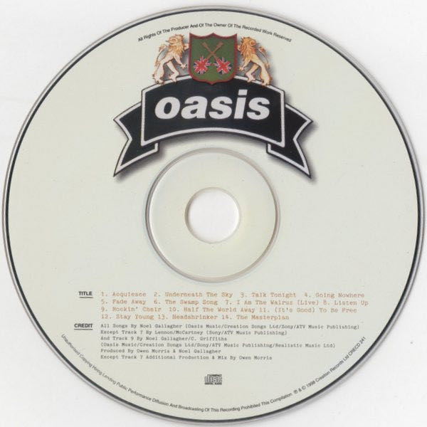 The Masterplan - Oasis (CD - 66) music collectible [Barcode 5055019600920] - Main Image 3