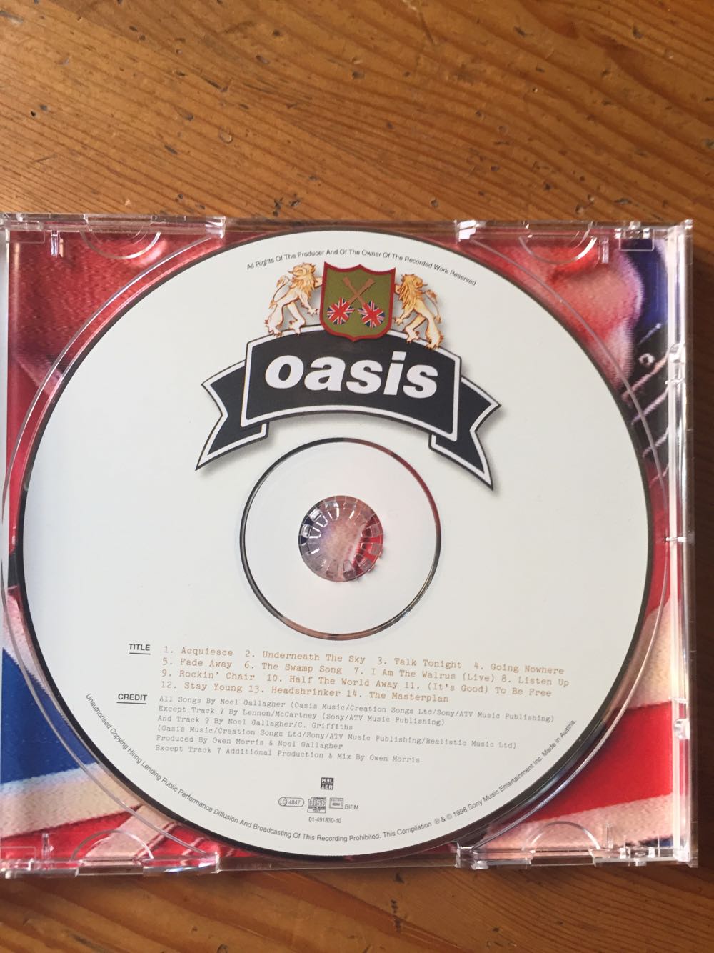 Masterplan - Oasis (CD) music collectible [Barcode 5099749183025] - Main Image 3