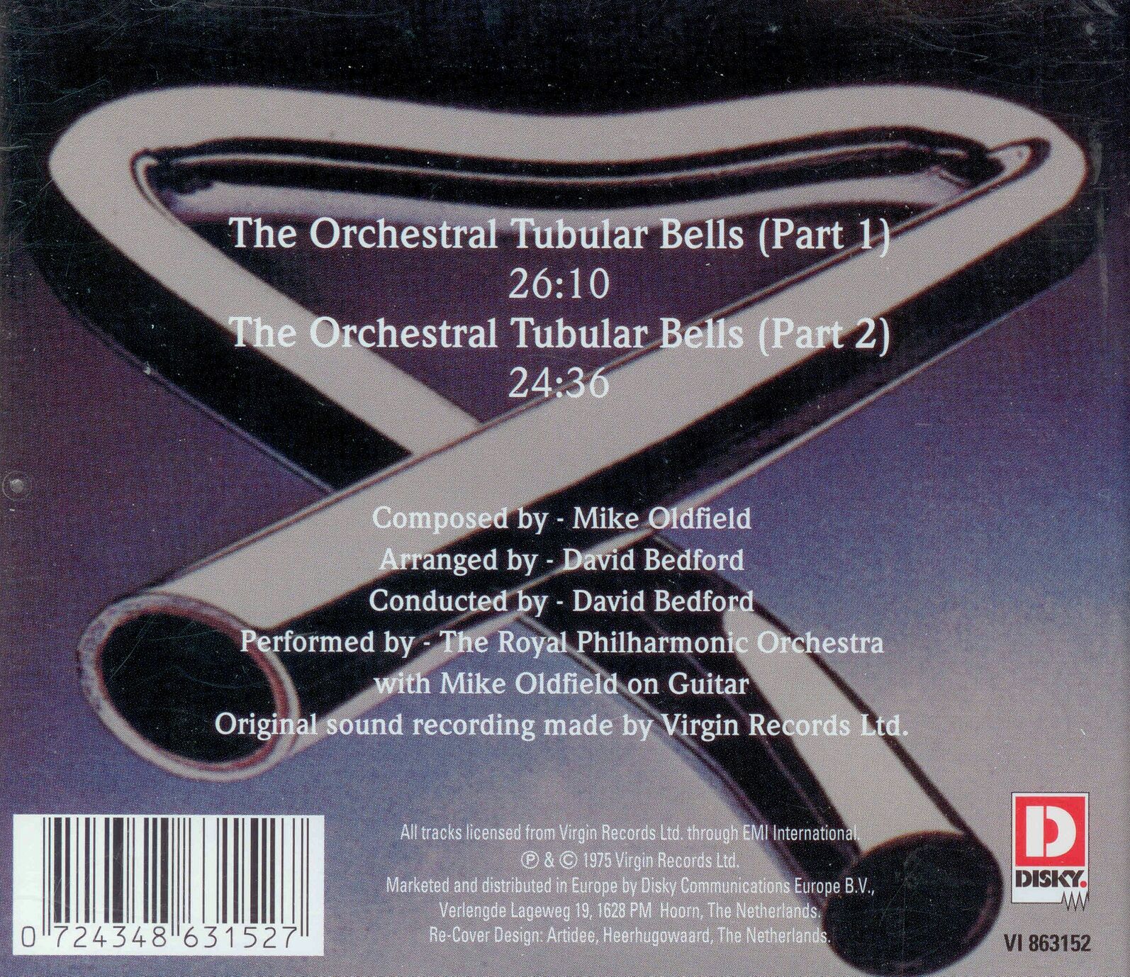 Rpo - The Orchestral Tubular Bells - Mike Oldfield (CD) music collectible [Barcode 724348631527] - Main Image 2