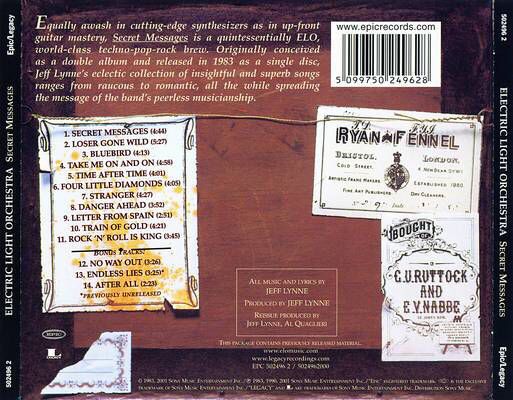 Secret messages - Electric Light Orchestra (CD - 47) music collectible [Barcode 5099750249628] - Main Image 2