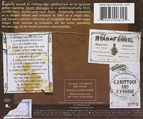 Secret Messages - Electric Light Orchestra (CD) music collectible [Barcode 696998542426] - Main Image 2