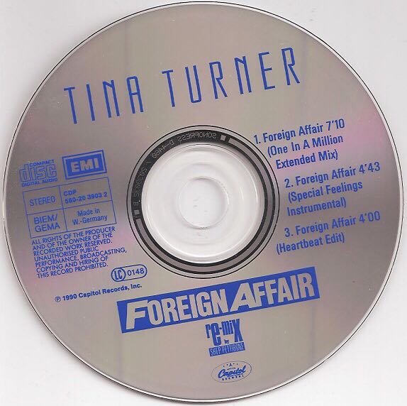 Foreign Affair - Turner, Tina (CD - 52) music collectible [Barcode 5099979187329] - Main Image 4