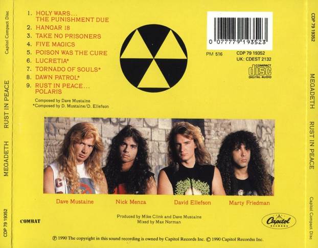 Rust In Peace - 265 - Megadeth (CD - 57) music collectible [Barcode 0077779193523] - Main Image 2