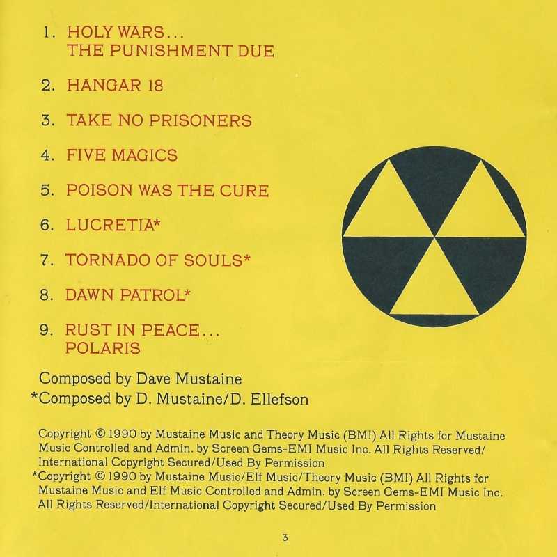 Rust In Peace - Megadeth (CD - 45) music collectible [Barcode 077779193523] - Main Image 3