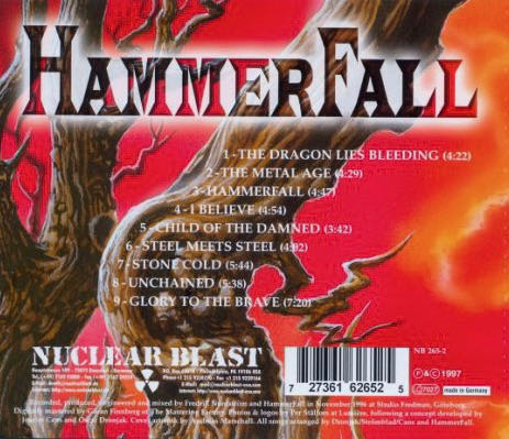 Glory To The Brave - Hammerfall (CD-R - 48) music collectible [Barcode 727361276225] - Main Image 2