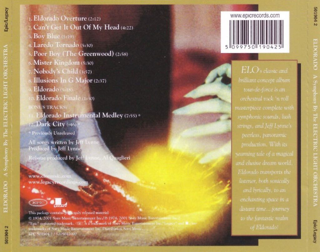Eldorado - Electric Light Orchestra ‎ (CD) music collectible [Barcode 886978817228] - Main Image 2