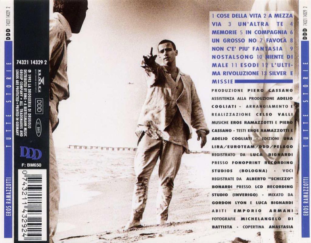 Tutte Storie - Eros Ramazzotti (CD) music collectible - Main Image 2