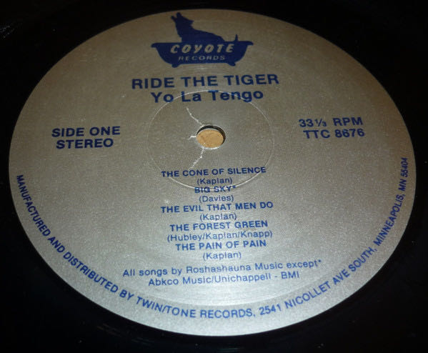 Ride The Tiger - Yo La Tengo (CD) music collectible [Barcode 744861020523] - Main Image 3