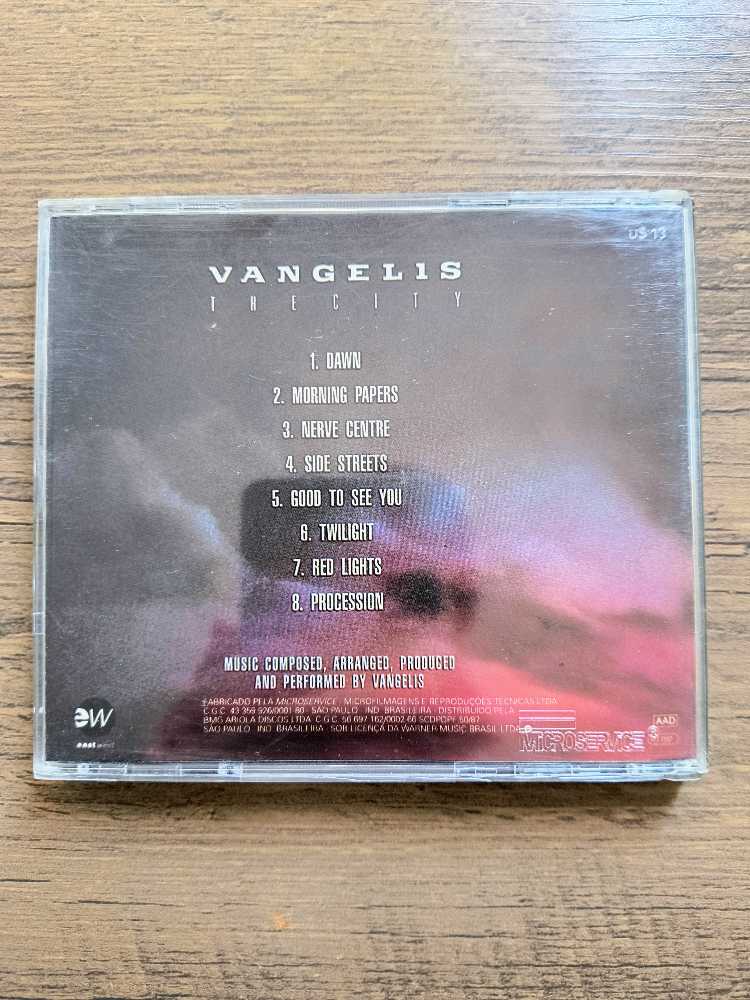 The City - Vangelis (CD - 43) music collectible [Barcode 090317302621] - Main Image 2