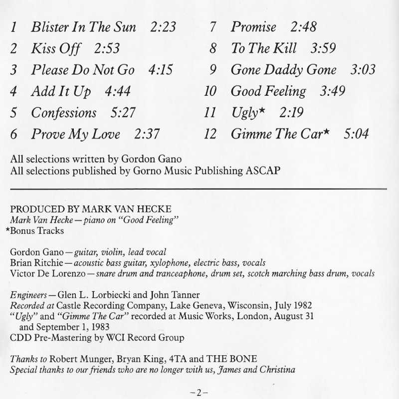 Violent Femmes - Violent Femmes (CD - 36) music collectible [Barcode 042282803528] - Main Image 3