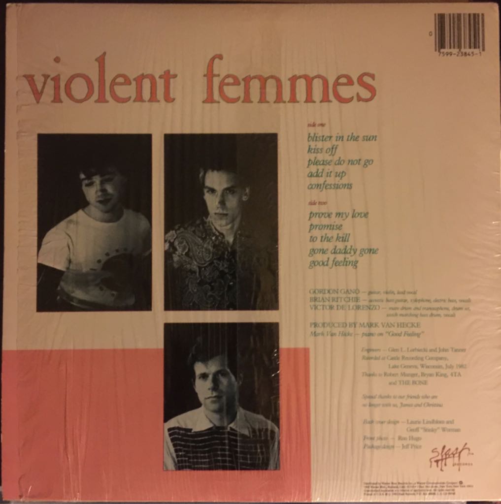 Violent Femmes - Violent Femmes (12” - 36) music collectible [Barcode 075992384513] - Main Image 2