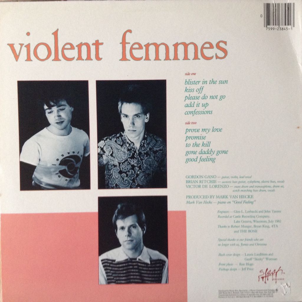 Violent Femmes - Violent Femmes (12”) music collectible - Main Image 2