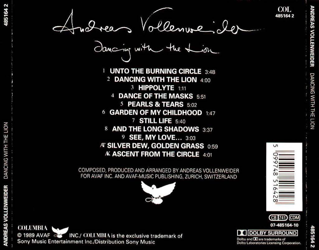 Dancing with the Lion - Andreas Vollenweider (CD - 39) music collectible [Barcode 5099746333126] - Main Image 2