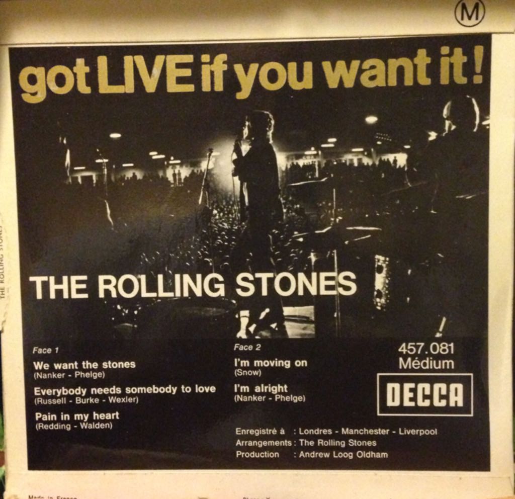 Got Live If You Want It - Rolling Stones, The (7”) music collectible - Main Image 2