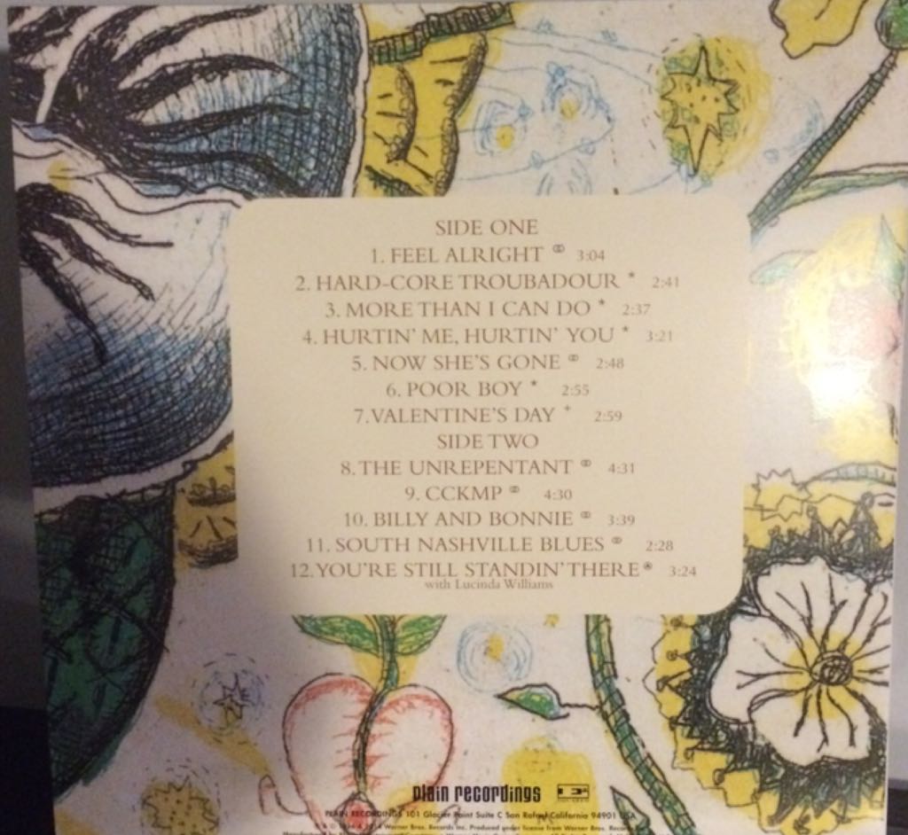 Feel Alright, I - Earle, Steve (12”) music collectible - Main Image 2