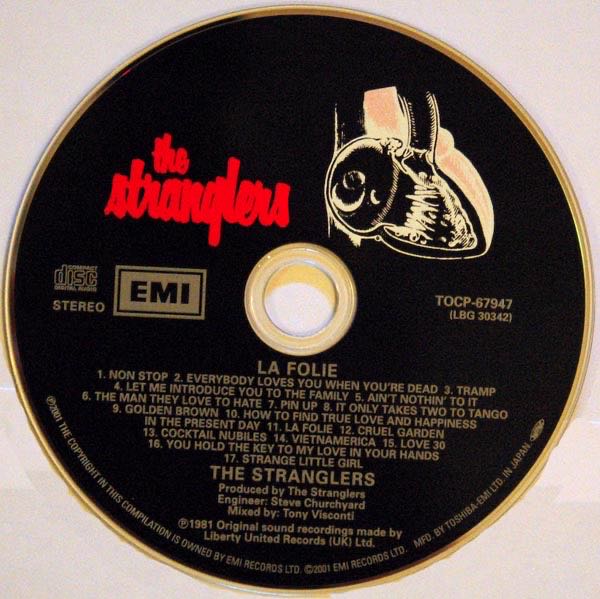 La Folie - The Stranglers (CD - 39) music collectible [Barcode 724353468828] - Main Image 4