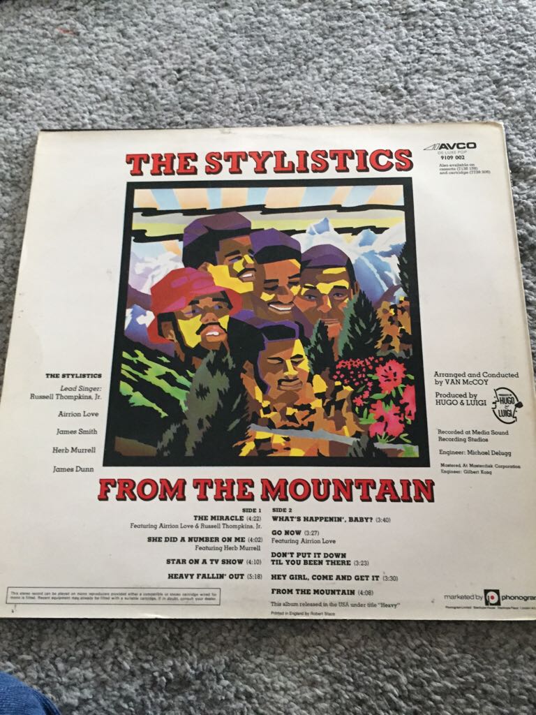 The Best Of The Stylistics - Stylistics, The (12”) music collectible - Main Image 2