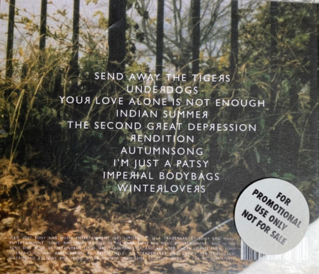 Send Away The Tigers - 285 - Manic Street Preachers (CD) music collectible [Barcode 766928868527] - Main Image 2