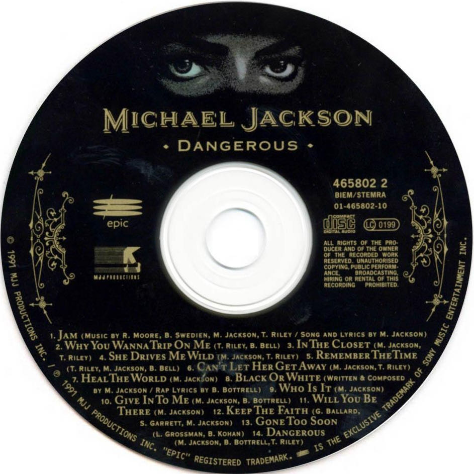 Dangerous (Special Edition) - Michael Jackson (CD - 77) music collectible [Barcode 9399746580220] - Main Image 4