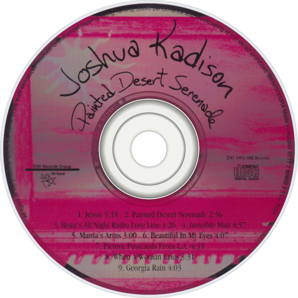 Painted Desert Serenade - Joshua Kadison (CD - 37) music collectible [Barcode 077778092025] - Main Image 4
