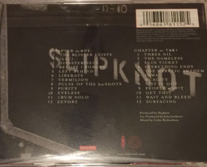 Slipknot 9.0 Live - Slipknot (CD) music collectible [Barcode 01688115] - Main Image 2