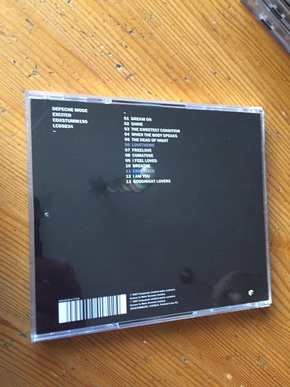 Exciter - Depeche Mode (CD - 57) music collectible [Barcode 094638417224] - Main Image 3