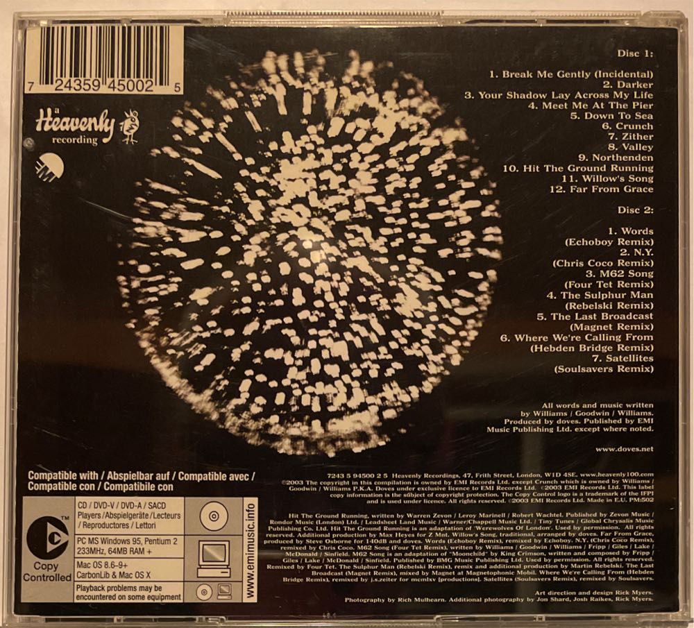 Lost Sides - Doves (CD - 86) music collectible [Barcode 724359450025] - Main Image 2