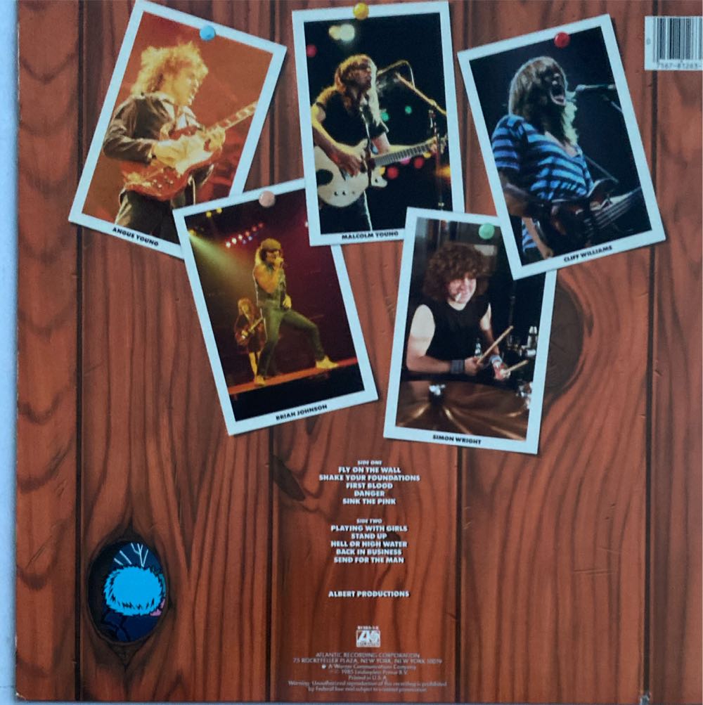 Fly On The Wall - AC/DC (12” - 40) music collectible [Barcode 724347709227] - Main Image 2