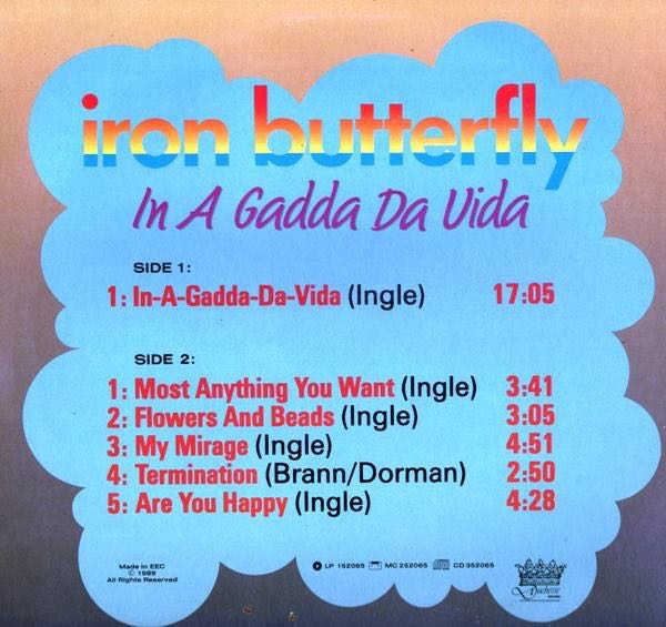 In A Gadda Da Vida - Iron Butterfly (12”) music collectible - Main Image 2