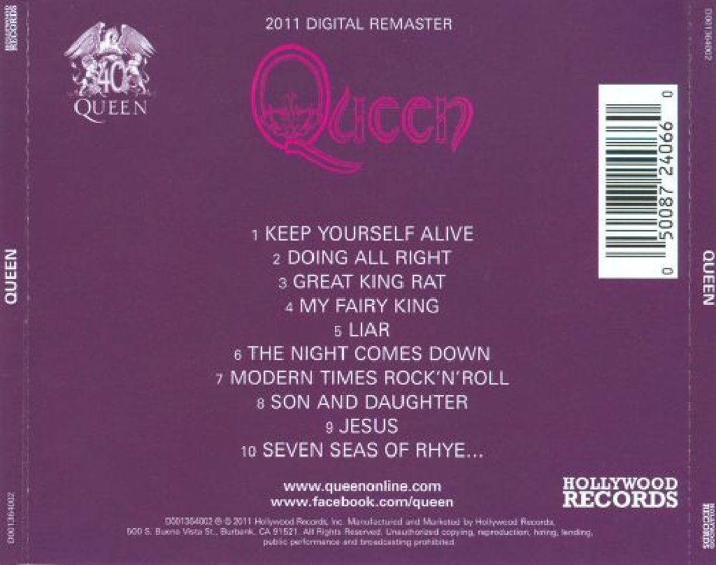 Queen - Queen (CD - 38) music collectible [Barcode 050087240660] - Main Image 2