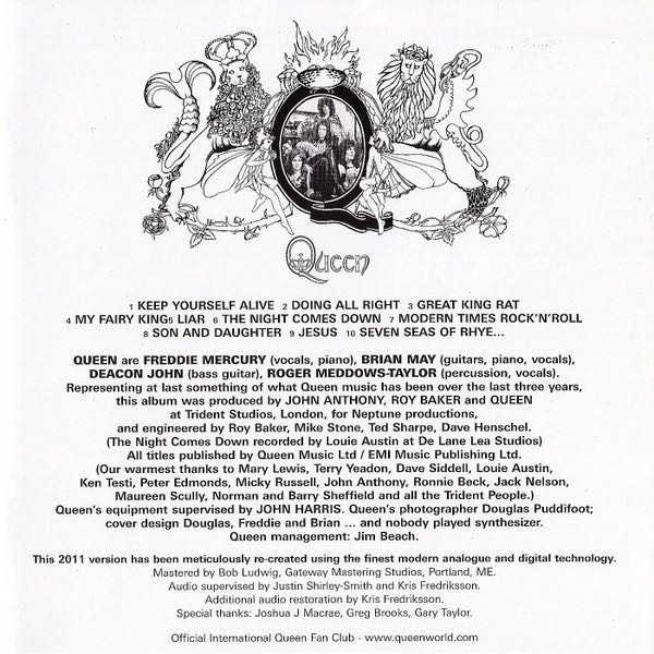 Queen - Queen (CD) music collectible [Barcode 602527638768] - Main Image 3