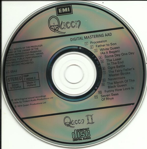 Queen 2 - Queen (CD - 40) music collectible [Barcode 077774620529] - Main Image 4