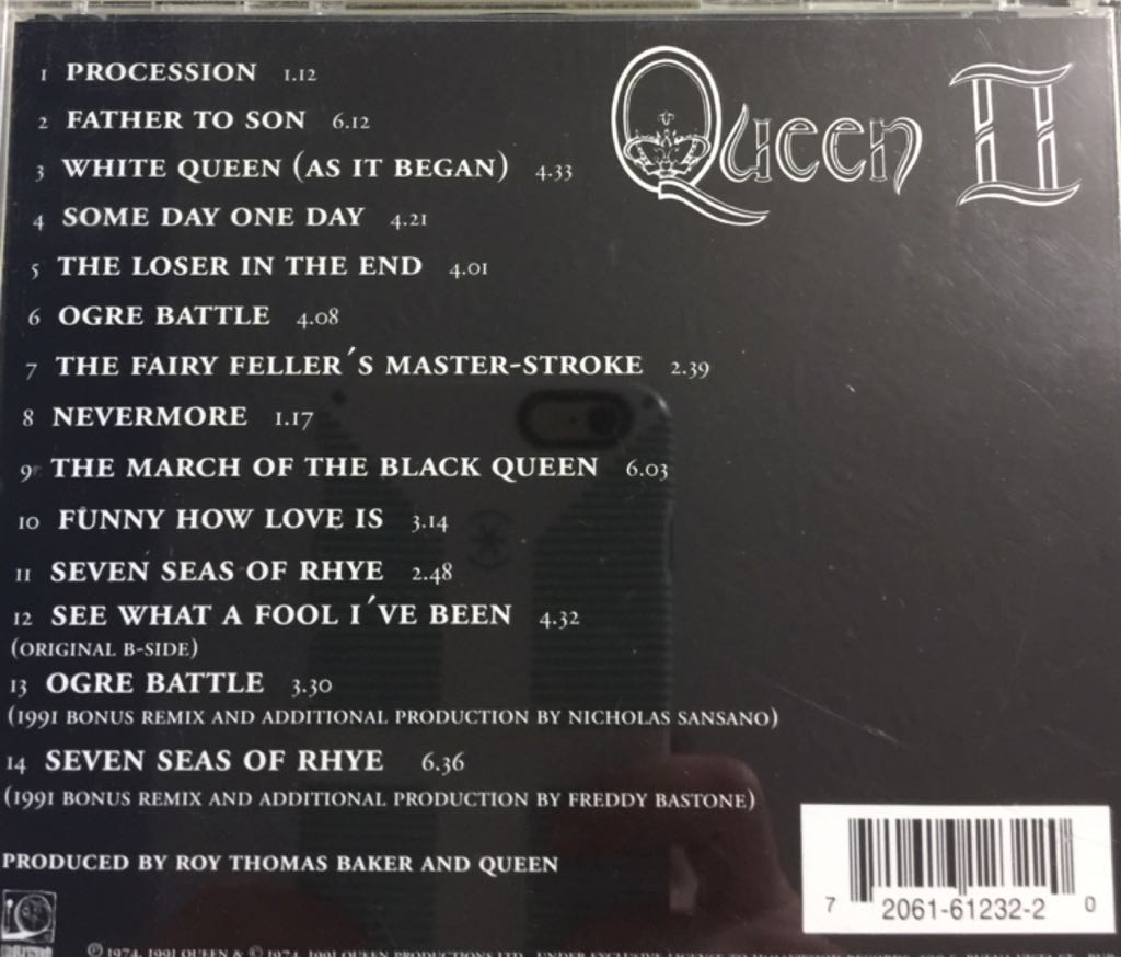 Queen II - Queen (CD - 40) music collectible [Barcode 720616123220] - Main Image 2