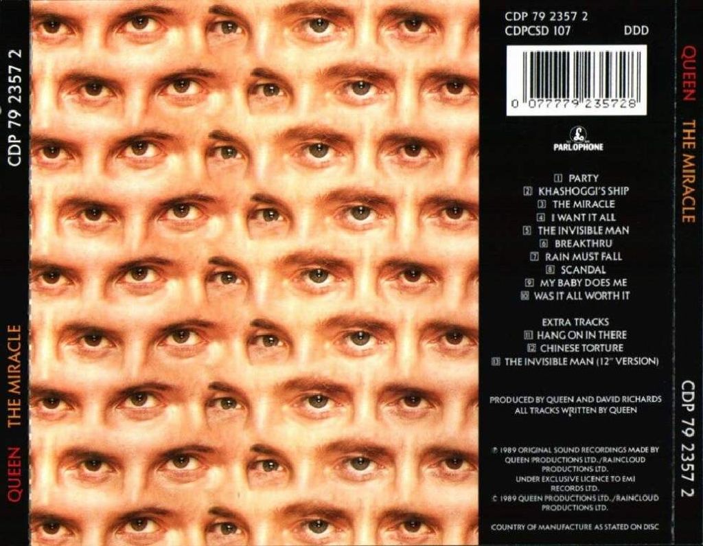 The Miracle - Queen (CD) music collectible [Barcode 777497744631] - Main Image 2