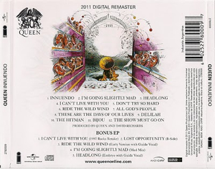 Innuendo - Queen (CD - 54) music collectible [Barcode 077779588725] - Main Image 2