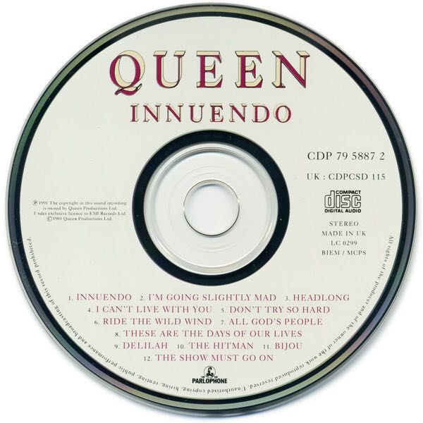 Innuendo - Queen (CD - 54) music collectible [Barcode 077779588725] - Main Image 4