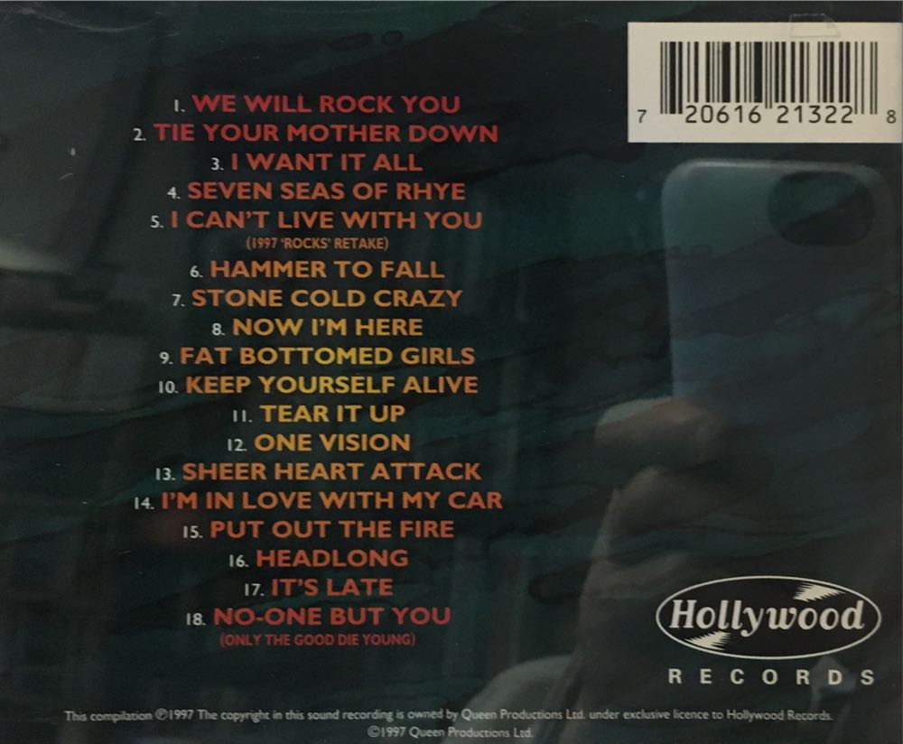 Queen Rocks - Queen (CD - 70) music collectible [Barcode 720616213228] - Main Image 2