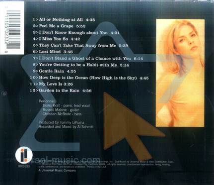 Love Scenes - Krall, Diana (CD - 54:34) music collectible [Barcode 011105023320] - Main Image 2